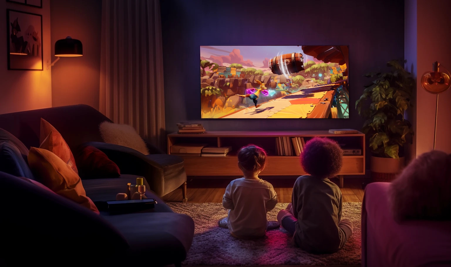 Gaming-kids-playing
